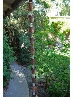 Nautical Cups Copper Rain Chain with Installation Kit - 8 Foot