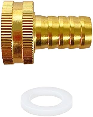 Garden Hose Adapter 1/2" Drip Irrigation Tubing to Faucet - Reusable Connector Fittings for Most Rain Bird, Orbit, Dig, Toro 1/2" Tubing x 3/4 GHT Garden Extension Repair Fitting