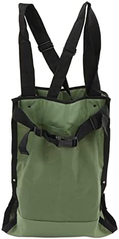 Fruit Picking Bag Large Harvesting And Gathering Bag Green Double Buckle 600D Oxford Cloth Harvest Fruit Vegetable Picking Bag Garden Apron for Outdoor Orchard Farm