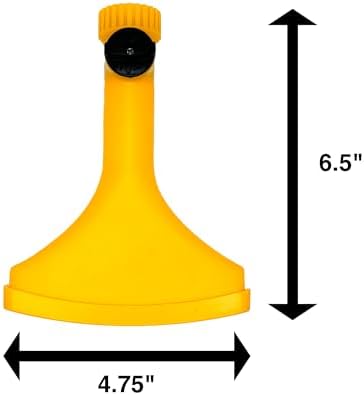 Rocky Mountain Goods Value Fan Spray Nozzle - Plastic Nozzle for Garden Hose - Adjustable Shut Off Valve - Metal Spike for Lawn Watering or Folds for Hand Watering - Soft Fan Spray Easy on Plants