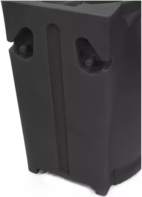 65-Gallon Urn Rain Wizard Decorative Barrel (Black, 2 Pack)