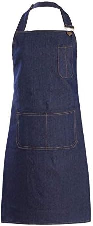 Tosewever Canvas Cross Back Chef Cotton Aprons for Men Women with Large Pockets