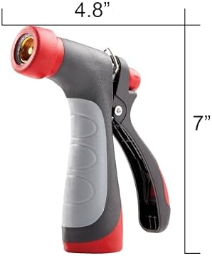 Gilmour Pro Heavy Duty Rear Control Garden Hose Nozzle with Insulated Grip