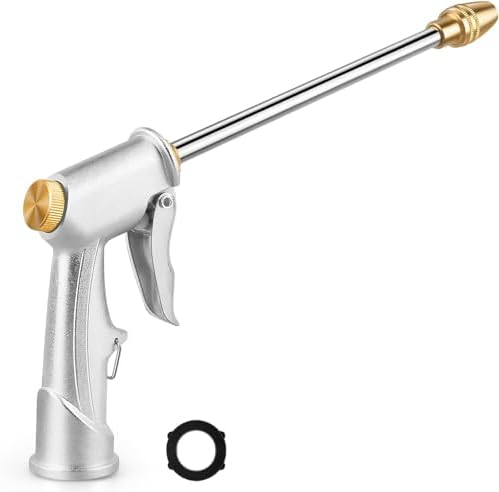 Ustope Garden Hose Nozzle, High Pressure Water Hose Nozzle Sprayer Head,fits 3/4” Garden Hose Thread,for Lawn & Garden,Washing Cars,Watering Garden,Cleaning