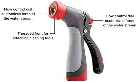 Gilmour Pro Heavy Duty Rear Control Garden Hose Nozzle with Insulated Grip