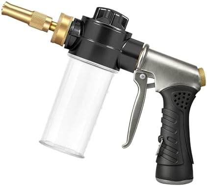 Garden Hose Nozzle with Soap Dispenser,High Pressure Metal Foam Sprayer