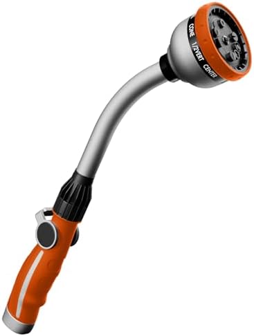 RESTMO Watering Wand Heavy Duty, 15-Inch Long Hose Nozzle Sprayer