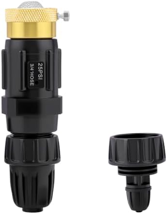 Drip Irrigation Faucet Adapter Kit, 25 PSI, 1/2 & 1/4 Inch Tubing, 1 Pack