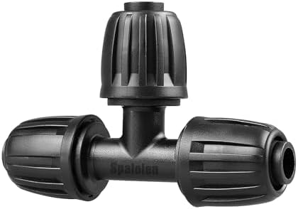 10 Pack 1/2 Inch Drip Irrigation Fittings Tee Connectors for 1/2 Inch Drip Irrigation Tubing (1/2" ID x 0.60"-0.65" OD), Anti-Leak 1/2" Drip Line Barbed Connectors for Most 1/2" Tubing