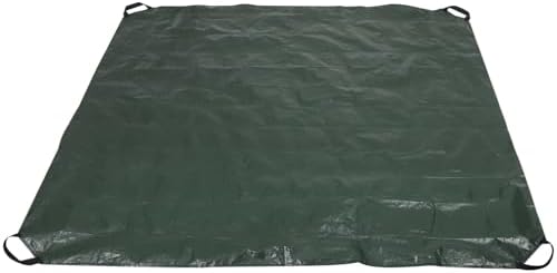 Reusable Leaf Collection Bag, Heavy Duty PE Tarp with Handles