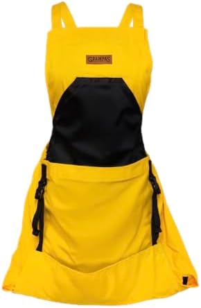 Grampa's Gardening Apron Cross Back Garden Apron with Large Pockets