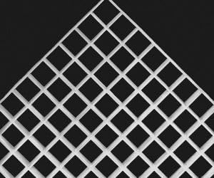 Fluorolite Plastics| Egg Crate Panel | Polystyrene | Color - White | Nominal 24" x 48" with 1/2" x 1/2" x 3/8" Cell Size (Custom Size Available) 2x4 Egg Crate Ceiling Panel | 4 Pack