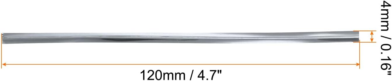 HARFINGTON 800pcs Bag Twist Ties 4.7" Reusable Plastic Metallic Twist Ties Wire Cable Ties for Party Bread Candy Cake, Silver