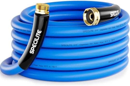 SPECILITE Hot/Cold Garden Water Hose 25 ft x 3/4", -50℉ to 190℉, Blue