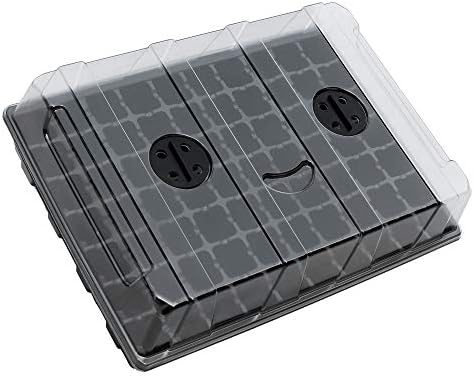 Gardzen 5 Pack Seed Starter Trays with Vented Domes 350 Cell