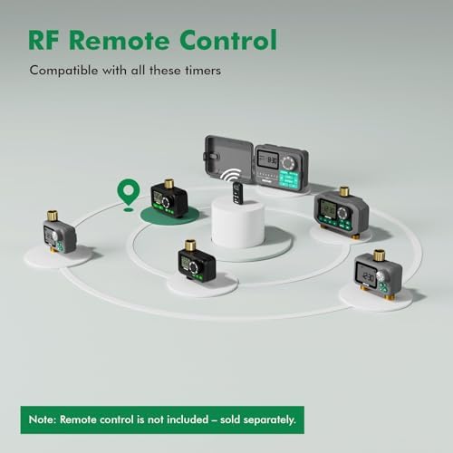 RESTMO 2-Zone Programmable Sprinkler Timer for Outdoor Hose Faucet 2 Pack