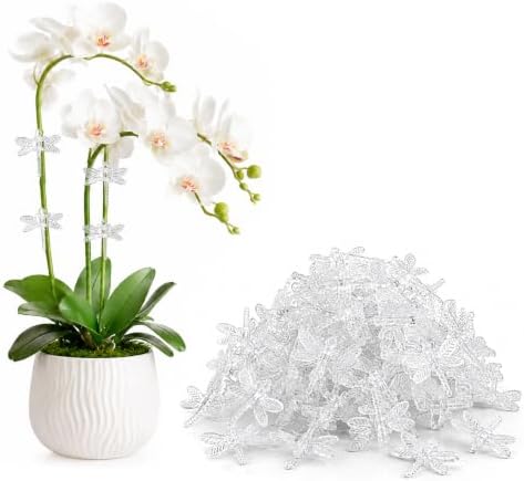 Watris Veiyi 100Pcs Plant Orchid Clips, Garden Plant Support Clip