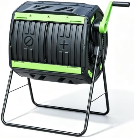 Large Outdoor Compost Tumbler Barrel for Backyard Garden Soil
