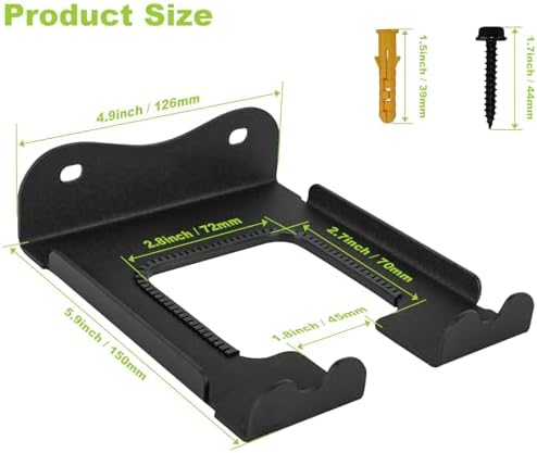 2Pcs Garage Organizer Trimmer Rack,Garden Power Tool Hanger Weed Whackers Holder Wall Mounted for Grass Trimmer, Hedge Trimmer, Garage Trimmer,Garage Organization Storage Shed Organizer