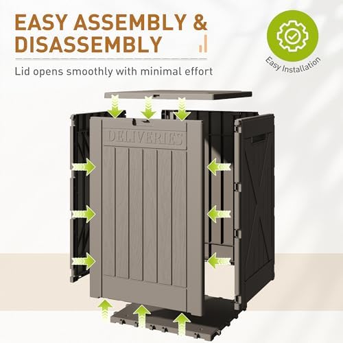 Devoko 48 Gallon Package Delivery Box Outdoor Secure Lockable