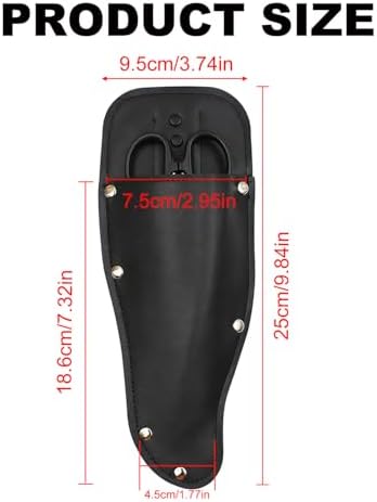 2pcs Pliers Holster,Garden Pruner Sheath, Pruner Holster, Premium PU Leather Holster Protective Case Cover Scabbard for Gardening Pruning Shears Scissor