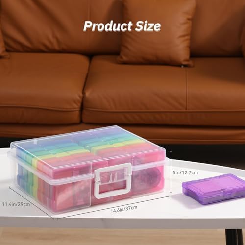 16 Pack Small Plastic Storage Box Storage Container