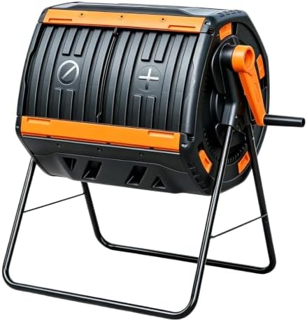 Large Outdoor Compost Tumbler Barrel for Backyard Garden Soil