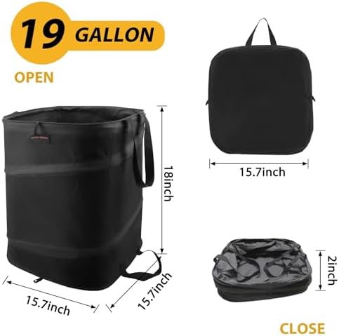 19 Gallon Square Yard Waste Bin