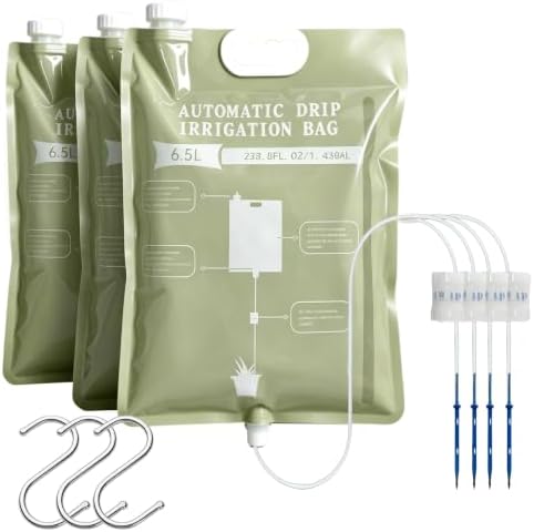 3Pcs 6.5L Automatic Vacation Plant Waterer Bag,Plant Self Watering Devices