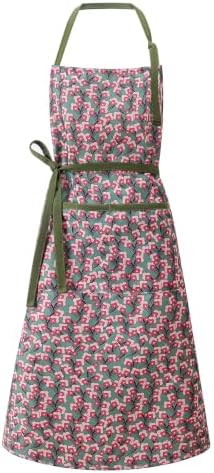 Women's Vintage Floral Kitchen Apron for Cooking & Gardening