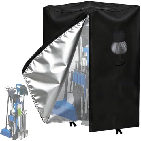 Garden Tool Organizer Rack Cover, All-Weather Water-Resistant Cover