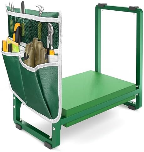 Garden Kneeler and Seat, 10.2" Wider Heavy Duty Thick for Kneeling and Seat
