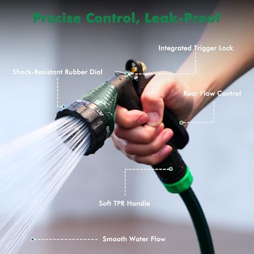 RESTMO Garden Hose Nozzle Heavy Duty, Hose Spray Nozzle for Garden Hose