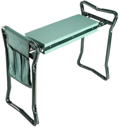 Garden Kneeler and Seat, Gardening Stool and Kneeler for Seniors to Prevent Knee & Back Pain, Gardening Gifts for Grandparents, Mom & Dad | Holds Up to 250lbs