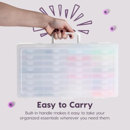 IRIS USA Storage Box |Made in USA| 16 Cases - 32 Dividers - Clear (2-Pack)