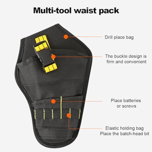 Fast Draw Drill Holster,Heavy-Duty Impact Driver Holster,Specialist Driver Tool Bag Drill Holster