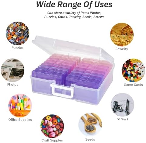 4"x6" Photo Storage Box Photo Case Craft Keeper