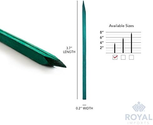Royal Imports Wood Plant Stake 4" Floral Picks Sign Posting Garden Sticks
