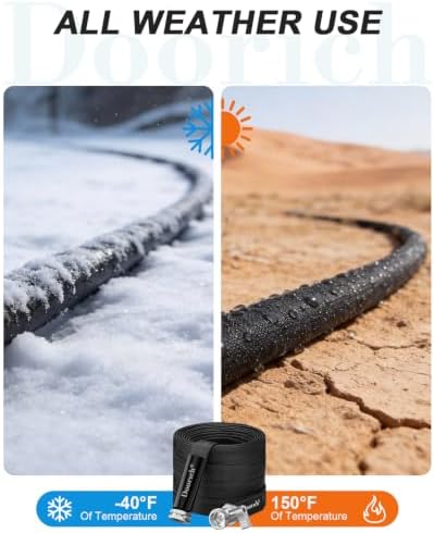 100ft Garden Hose, Ultra Lightweight Flat Water Hose with Valve
