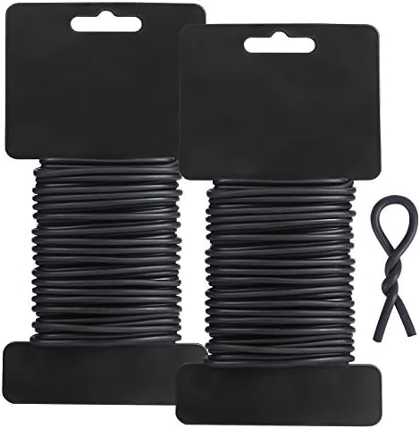 Tenn Well 2Pk 52ft 3.5mm Garden Wire Ties for Climbing Plants