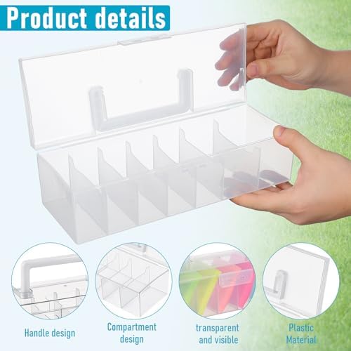 Plastic Seed Organizer Box with Lid and Dividers for Seed Packets
