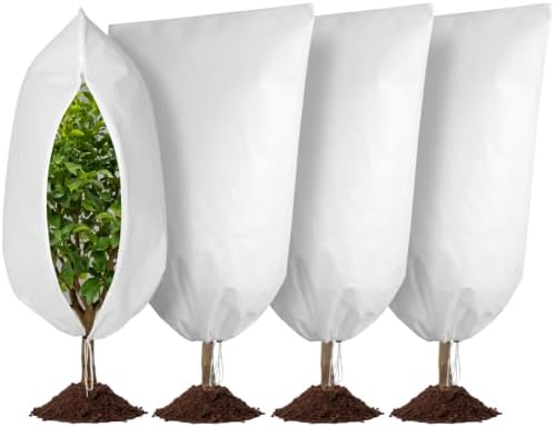 4 Pack Plant Covers Freeze Protection 47"W x 71"H