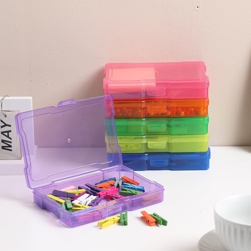 novelinks 10 Pack 4"x6" Color Photo Storage Boxes and Photo Box Organizers