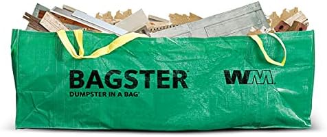 BAGSTER 3CUYD Dumpster in a Bag holds up to 3,300 lb, Green