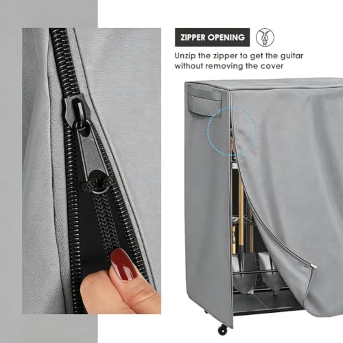 Garden Tool Organizer Cover Waterproof (Grey, 35"L x 22"W x 62"H)