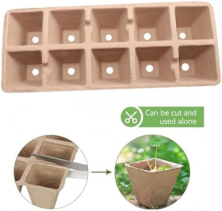 240 Cells Seed Starter Tray, 24 Pack Seed Starter Kit