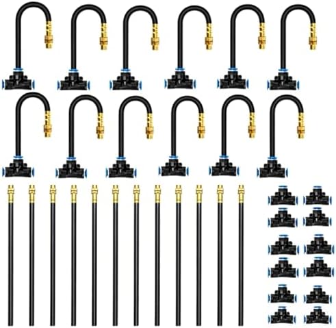 Drip Irrigation System with 360° Adjustable Copper Nozzles