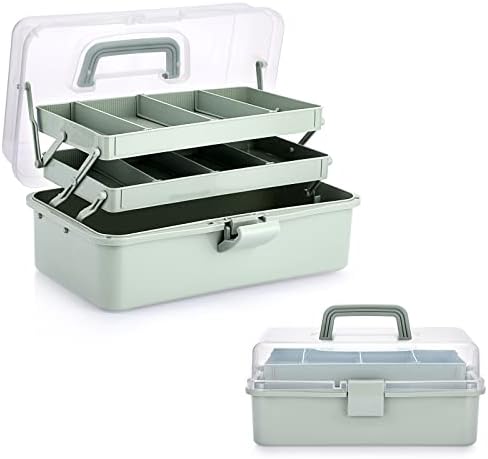 BTSKY 3-Layer Plastic Dividing Storage Box Craft Organizer and Storage