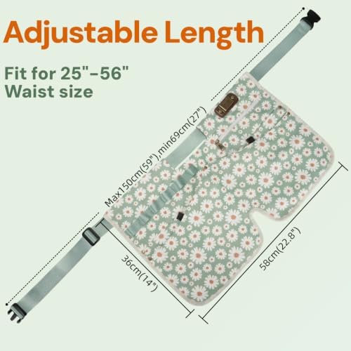Nylon Gardening Half Apron for Women Gardener Flroist Tools Waist Belt Bag