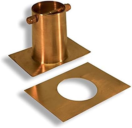 Nautical Cups Copper Rain Chain with Installation Kit - 14 Foot